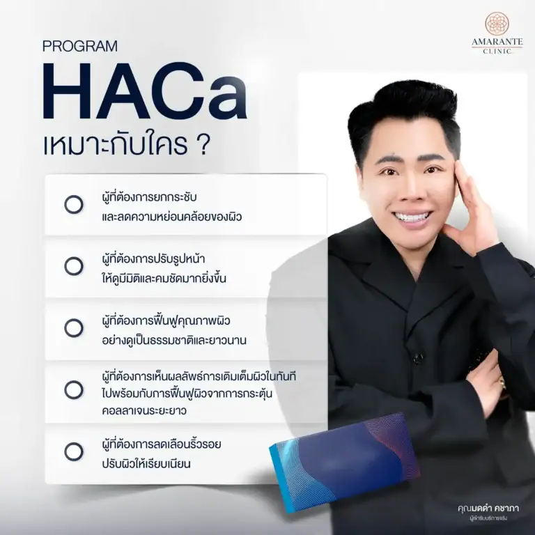 Program HACa Hybrid Filler สร้างกรอบหน้าให้คมชัด คุณภาพผิวดียิ่งขึ้น