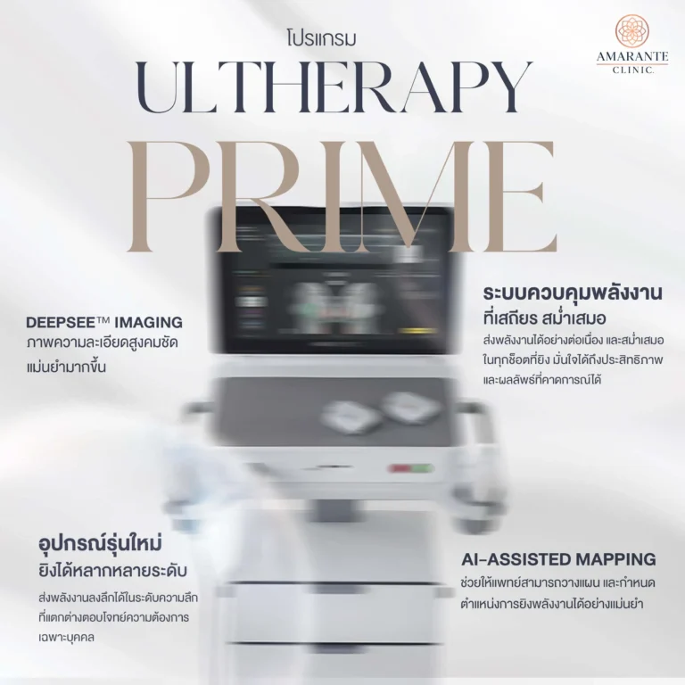 คุณสมบัติที่เพิ่มเข้ามาในเครื่อง Ulthera Prime