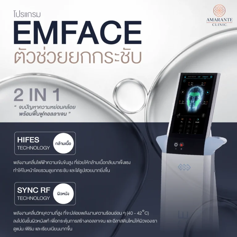 Emface ยกกระชับหน้าได้อย่างไร