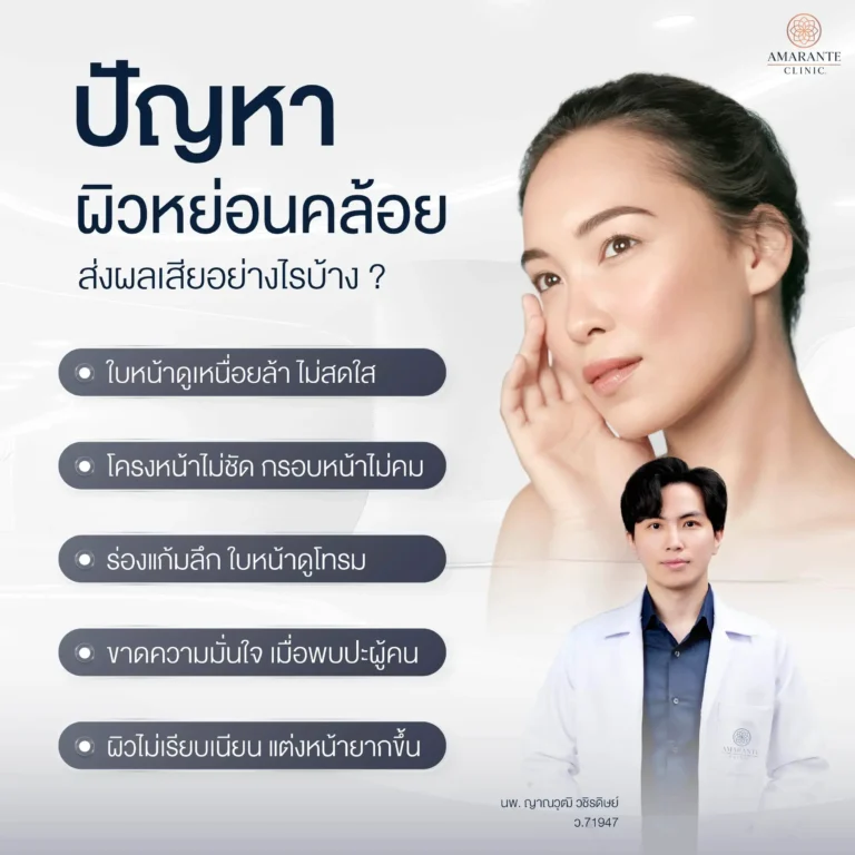 ผิวหย่อนคล้อยส่งผลกระทบอย่างไร