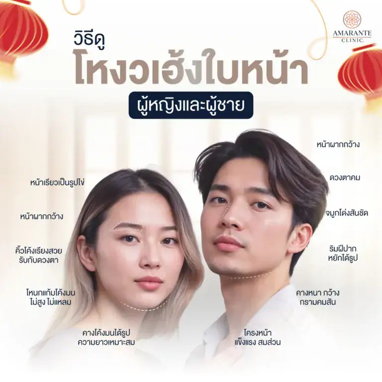 โหงวเฮ้งใบหน้าผู้หญิงและผู้ชาย
