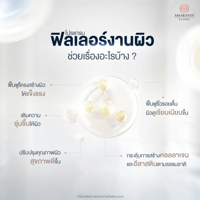 ฟิลเลอร์งานผิวช่วยเรื่องอะไรบ้าง