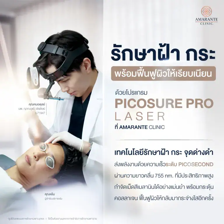 รักษาฝ้าด้วยโปรแกรม Picosure Pro Laser