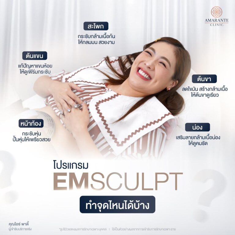 Emsculpt ทำบริเวณใดได้บ้าง ?