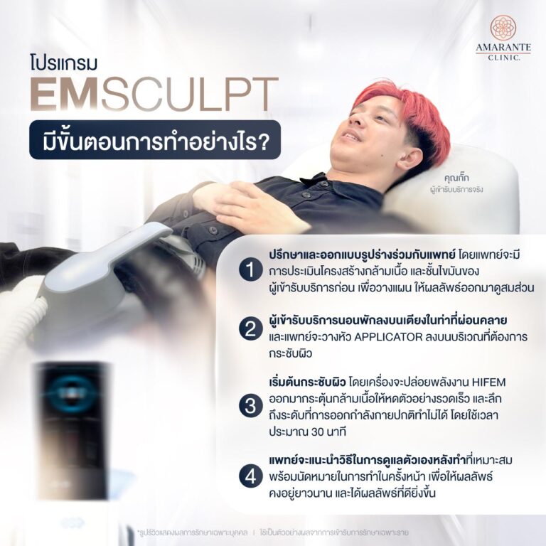 ขั้นตอนการทำโปรแกรม Emsculpt